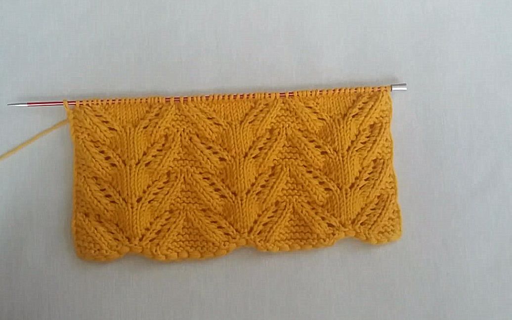 棒针编织教程,带你学习如何编织简单的八字形图案,非常漂亮!