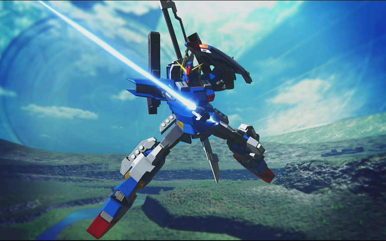 高达破坏者3双gn太阳炉蓝色命运2号机改斩舰刀大型光束加农炮装备