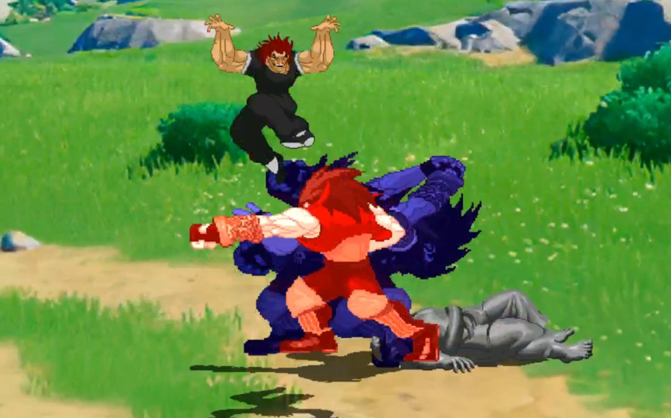 勇次郎&皮可&愚地超人v(25 610606107)25s暴狼lobo!