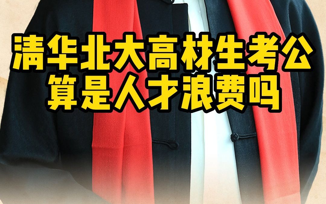 北大清华高材生毕业之后去考公务员,真的不算大材小用吗?哔哩哔哩bilibili