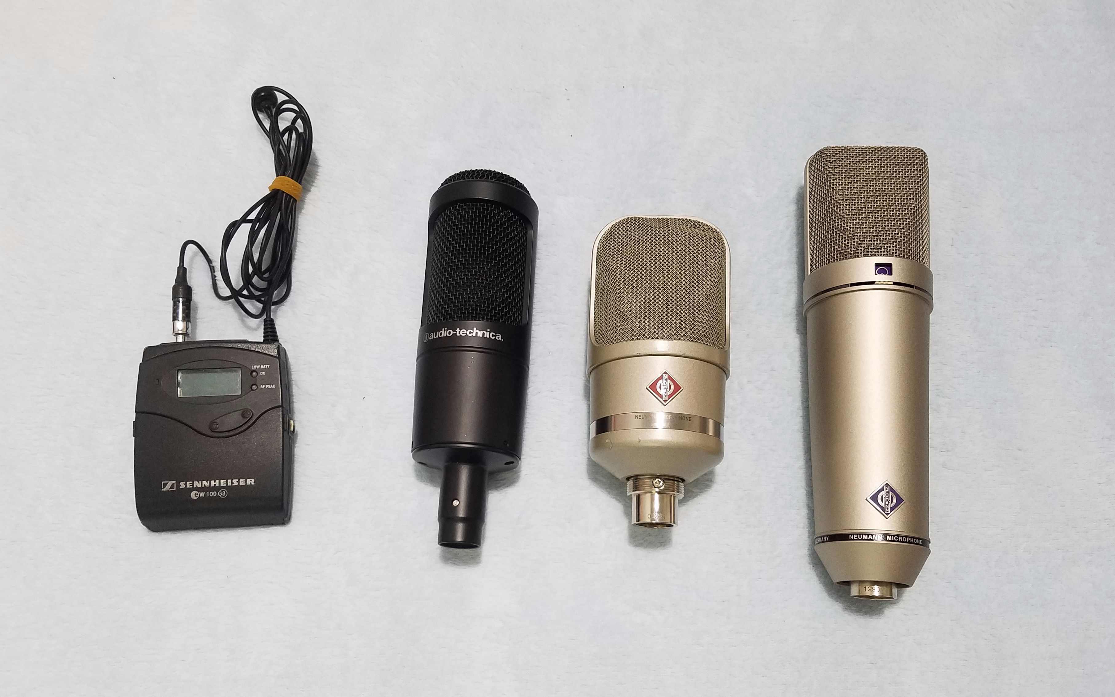 活动作品铁三角at2035纽曼tlm107u87ai麦克风音质对比测试