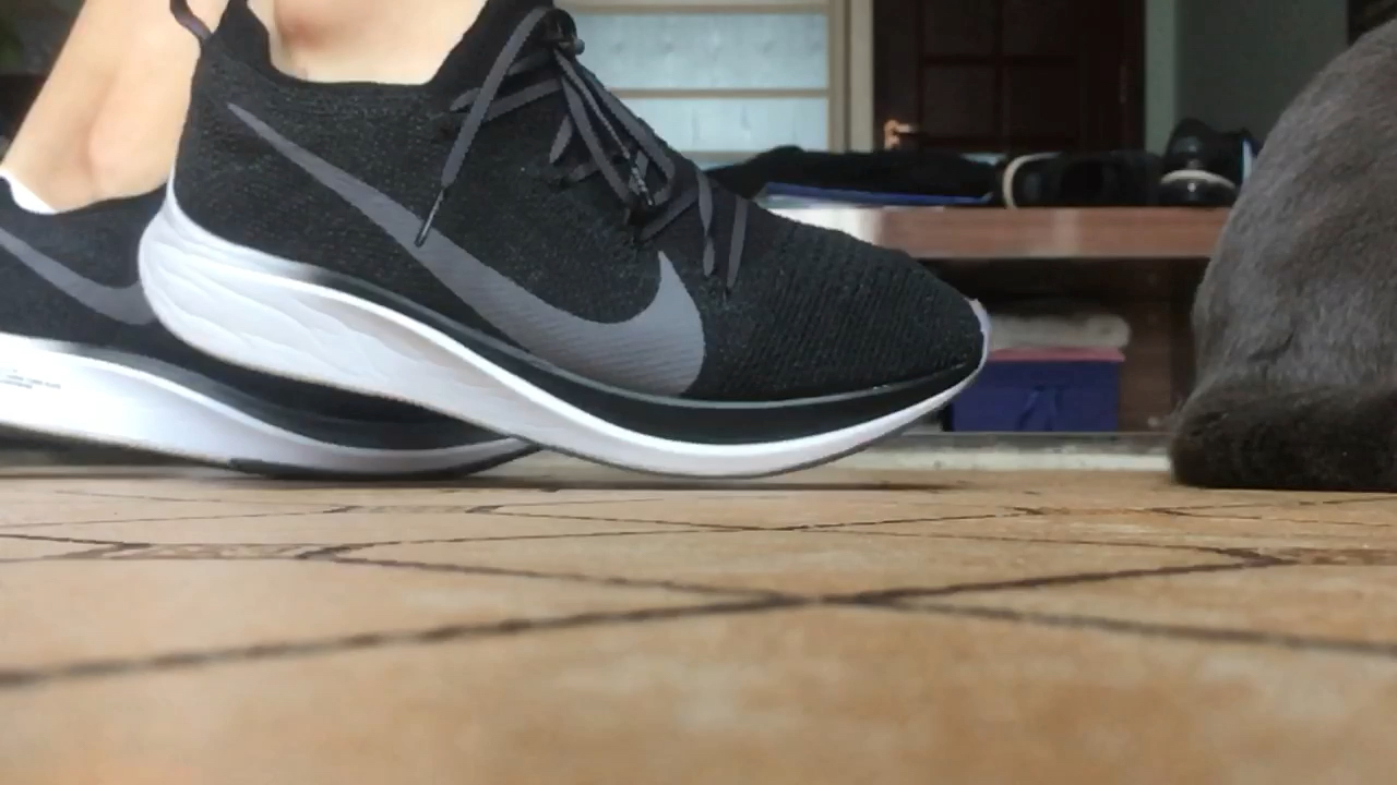 巨爽100斤对nikezoomflyfk的缓震形变