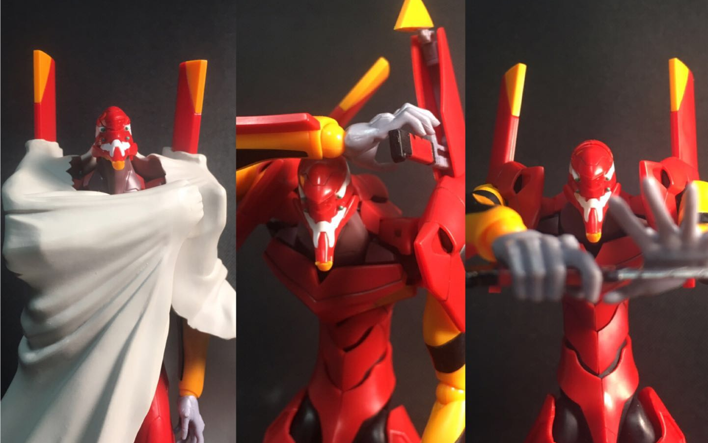 eva二号机寿屋tv版可动造型展示p2为拼装全过程