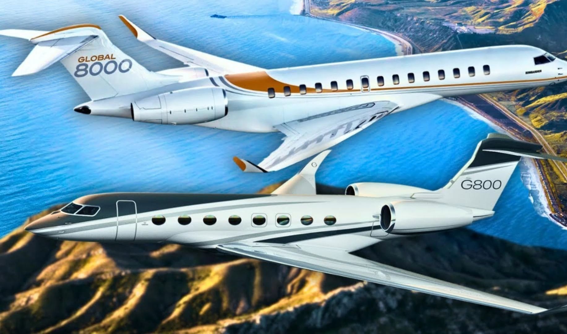 少爷你喜欢哪一款?庞巴迪环球 8000 与湾流 g800