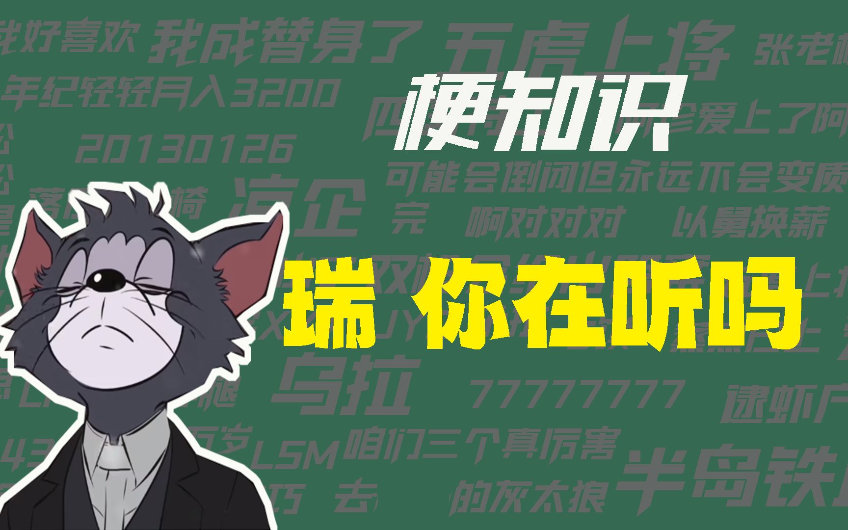 【梗知识】瑞,你在听吗?哔哩哔哩bilibili