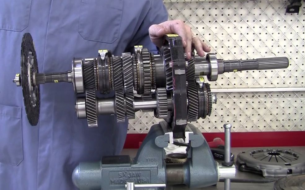 【英字2p】手动变速箱的工作原理(动画 实物演示)