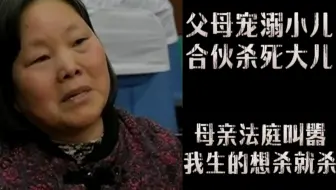 父母宠溺小儿合伙杀死大儿，母亲法庭叫嚣：我生的想杀就杀