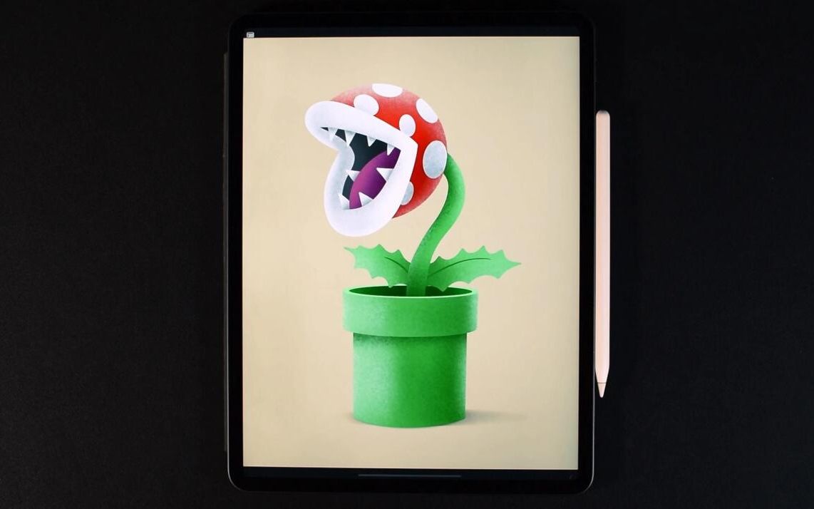 【procreate绘画】手绘插图《食人花 》绘画过程- luma_llama