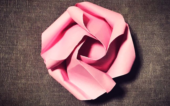 父亲节礼物折纸玫瑰花图片