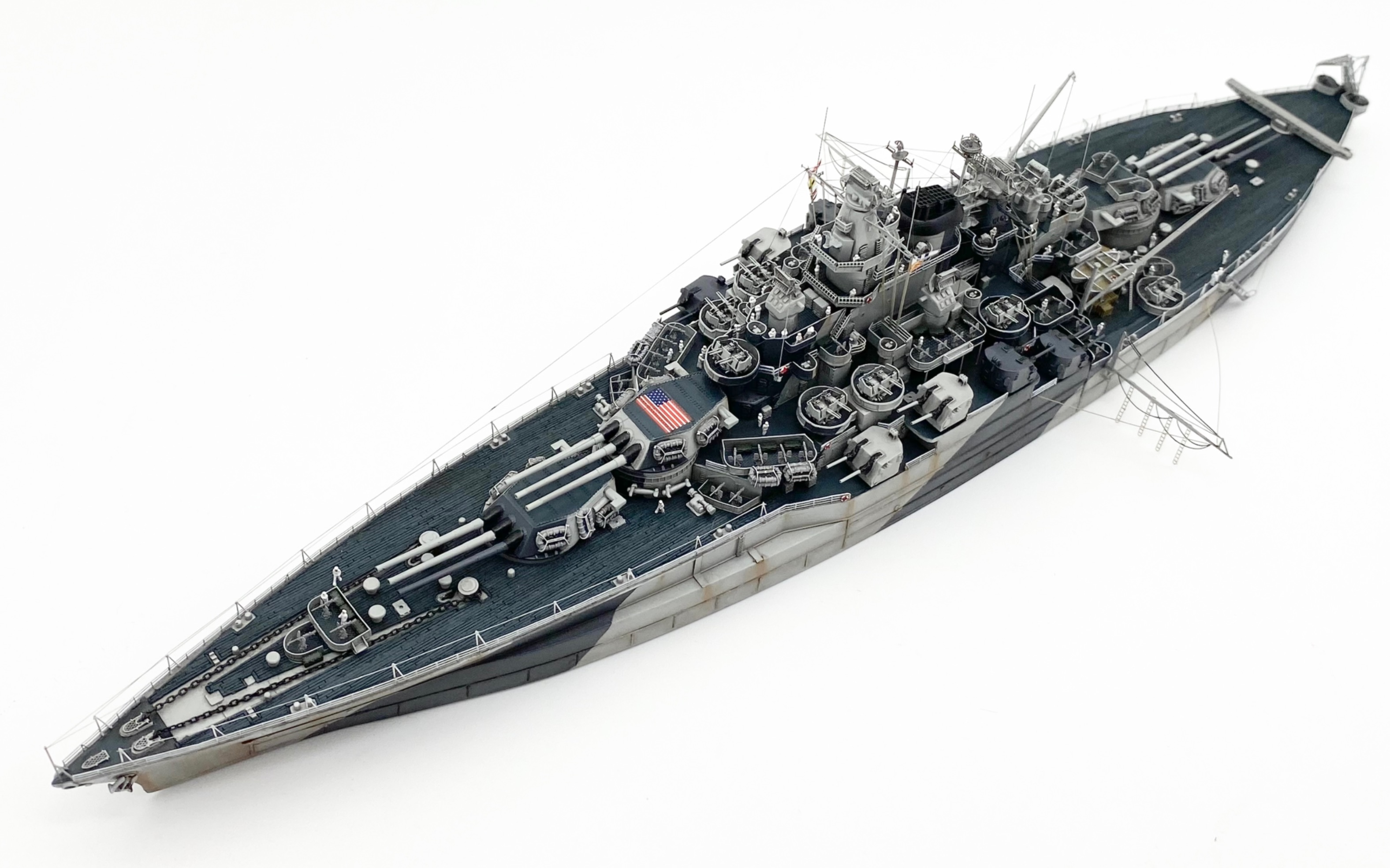 1/700田纳西号战列舰1945模型_哔哩哔哩_bilibili