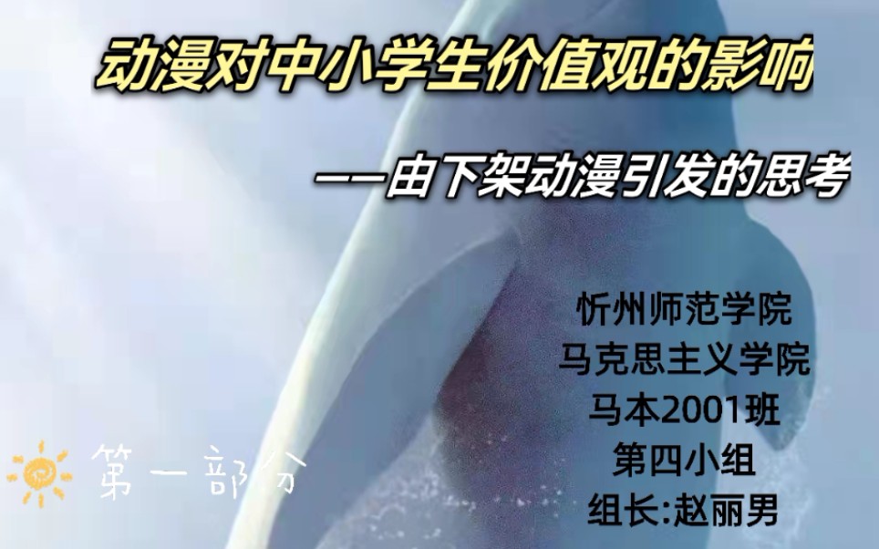 社会实践调查报告视频 第四组(赵丽男)第一部分哔哩哔哩bilibili