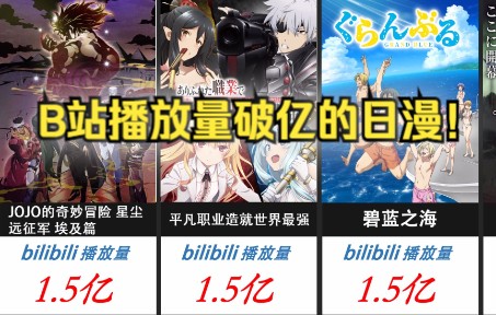 B站播放量破亿的日漫!哔哩哔哩bilibili