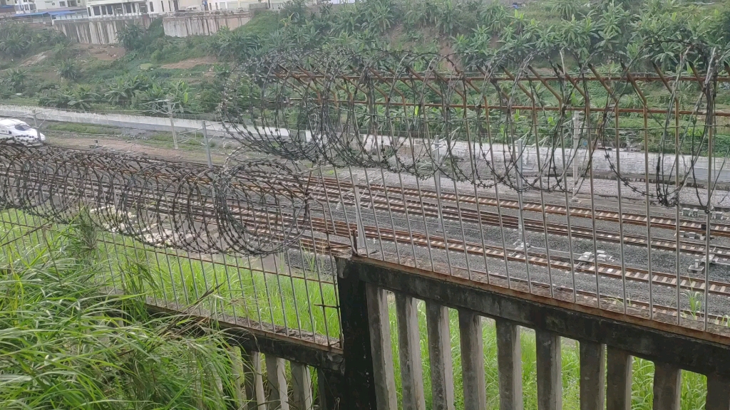 美妙的轮轨声d3844通过南江南公园机位