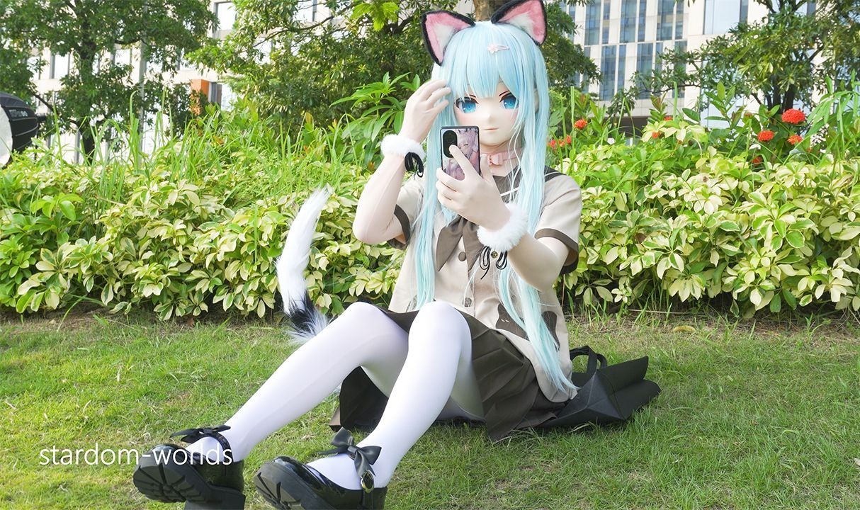 cicf2023 kigurumi 可爱猫娘 猫羽雫cos jk制服 广州漫展