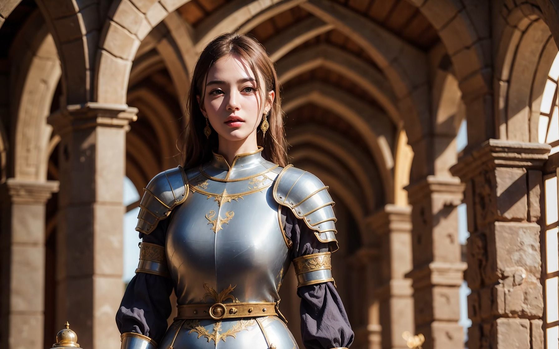 ai中世纪盔甲造型