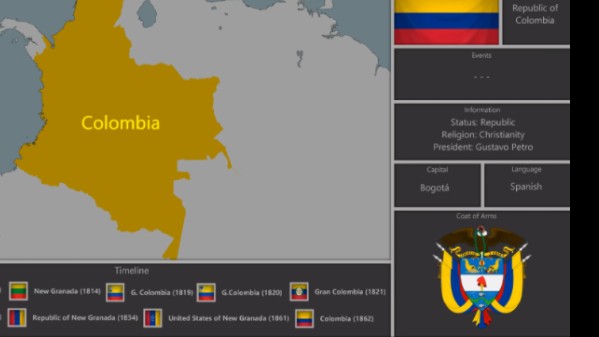 【历史地图】哥伦比亚 1811  2024哔哩哔哩bilibili