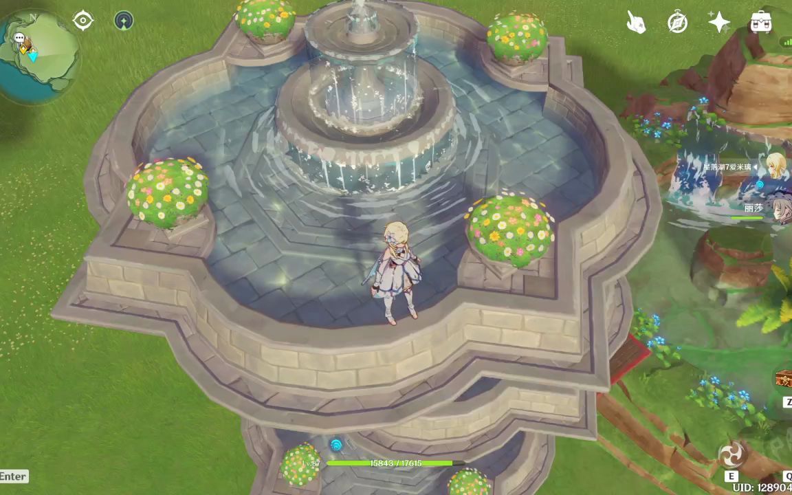 尘歌壶,借助浮空石造一个喷泉电梯