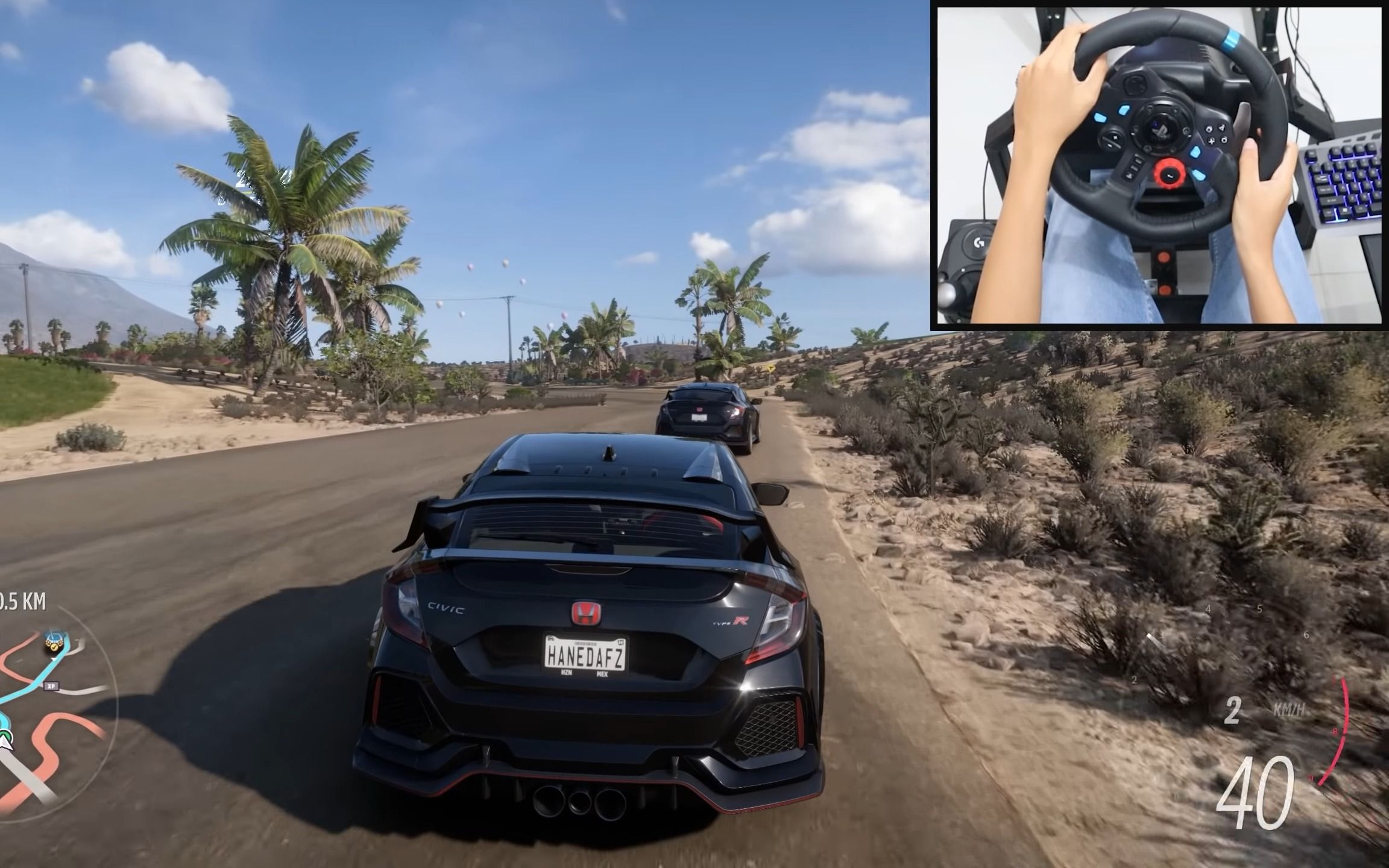 本田思域r型-地平线5 罗技g29游戏 4k