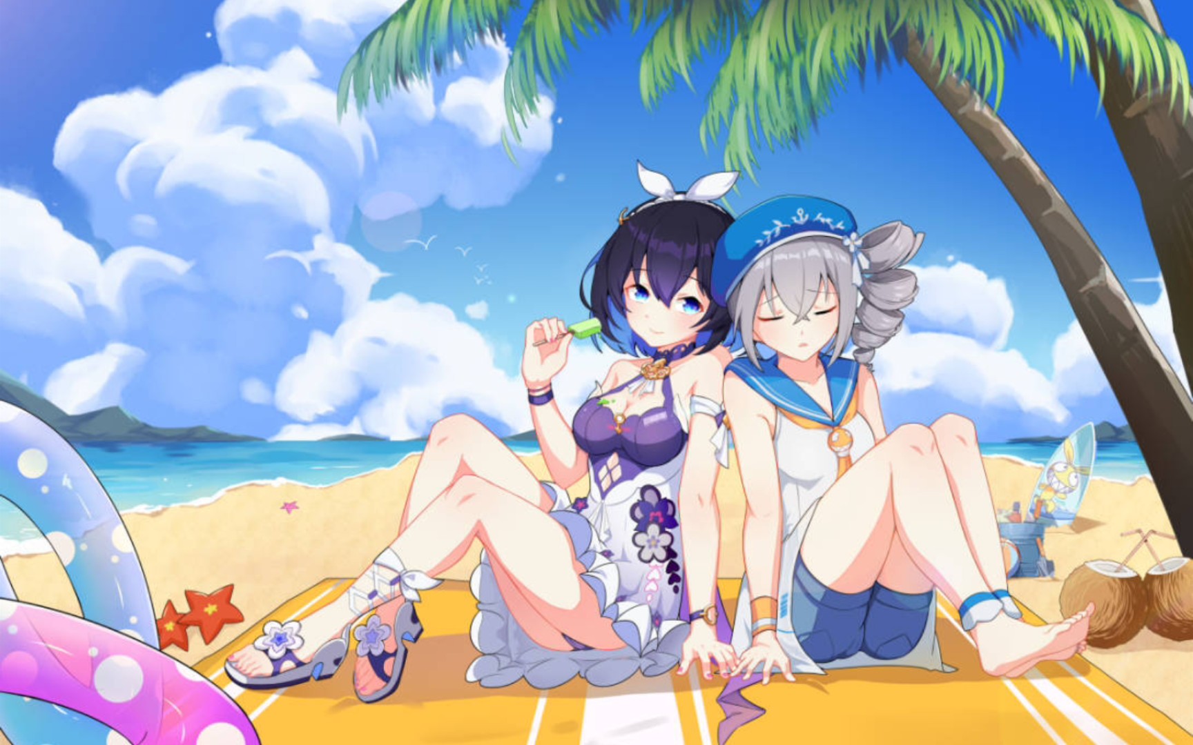 绀海组和伏特加女孩的新年电话 简直就是在我的xp上跳舞