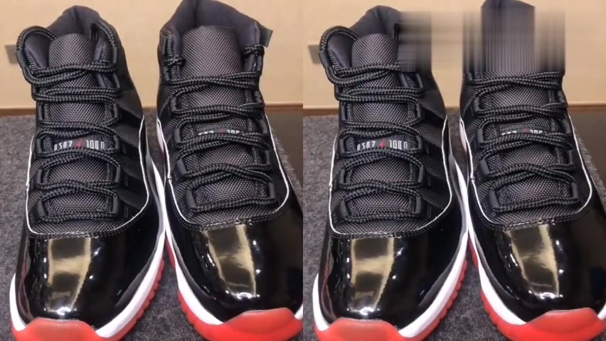 aj11黑红真假对比,竟然看不出真假15