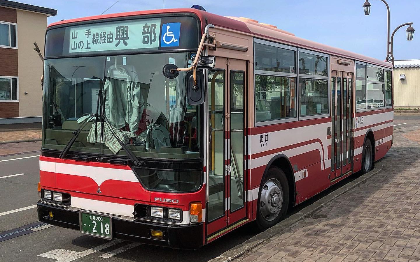 乘巴士纵贯日本051080p前面展望北纹巴士雄武兴部线内陆侧原国铁兴滨