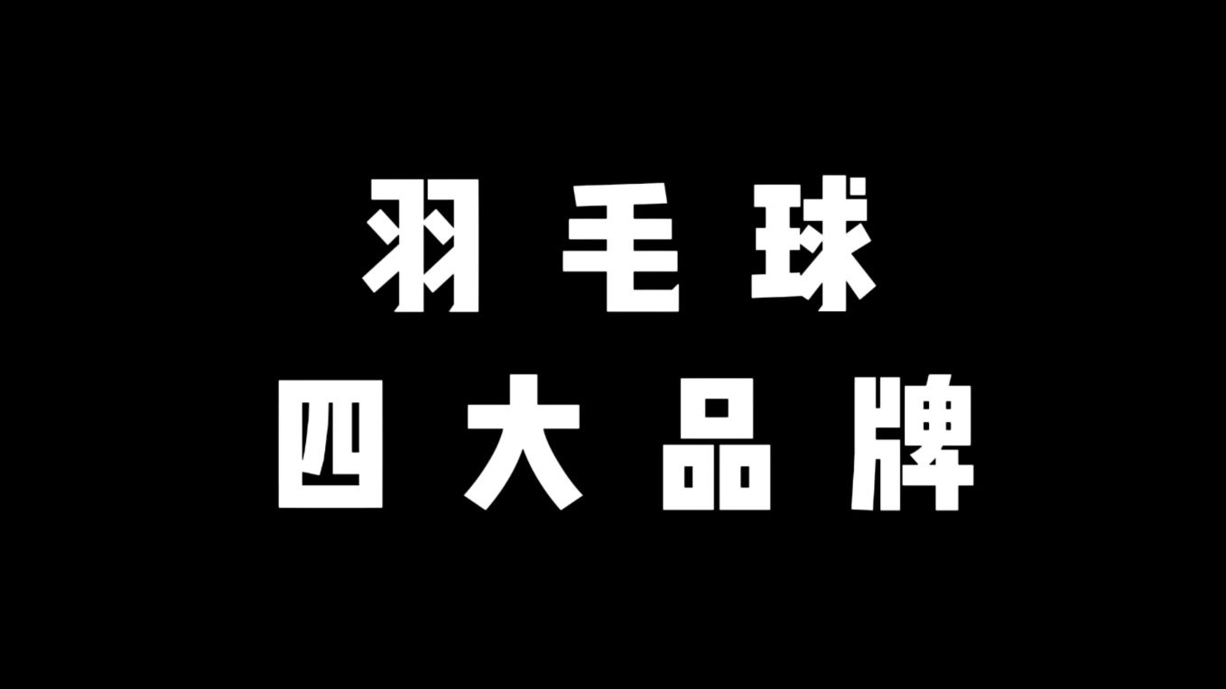 羽毛球四大厂你集齐了吗?哔哩哔哩bilibili