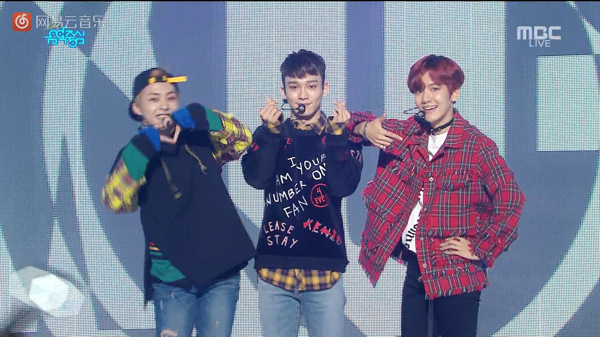 exo-cbx the one hey mama! mbc音樂中心 161105