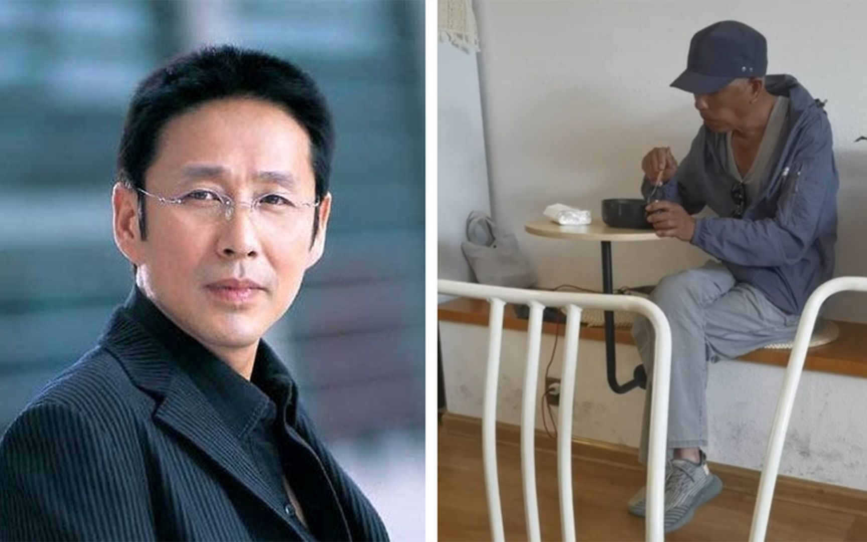 网友疑似偶遇66岁陈道明,坐简陋餐桌吃饭接地气,皮肤却黑到发亮