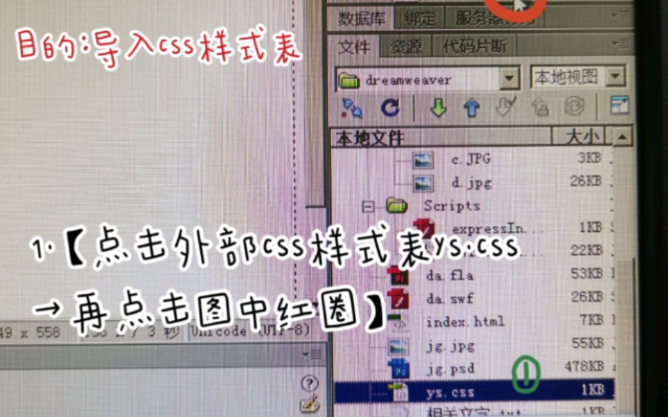 【Dreamweaver】导入css外部样式表并应用哔哩哔哩bilibili