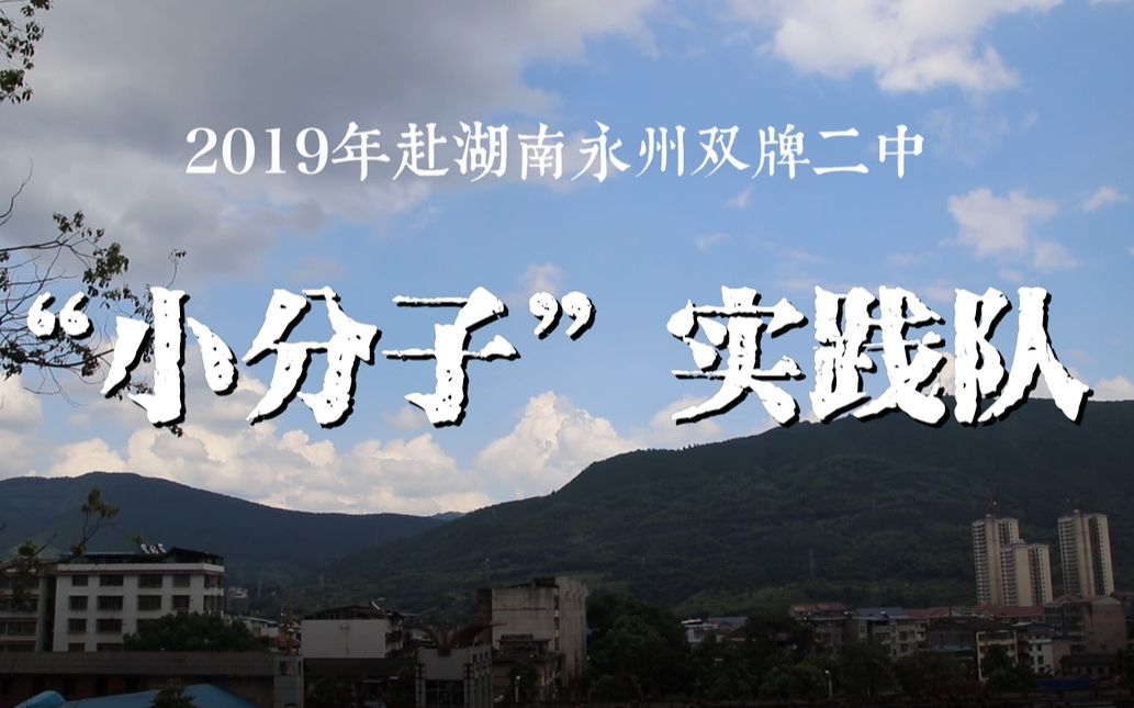 【中南大学】【2019年】生命科学学院“小分子”实践队赴湖南永州双牌二中支教哔哩哔哩bilibili