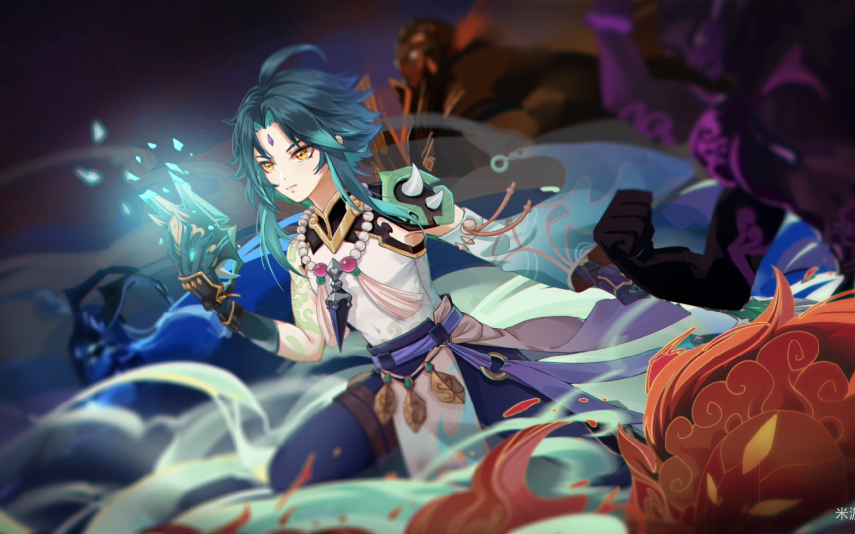 【原神】三眼五显仙人,魈,听召,前来守护