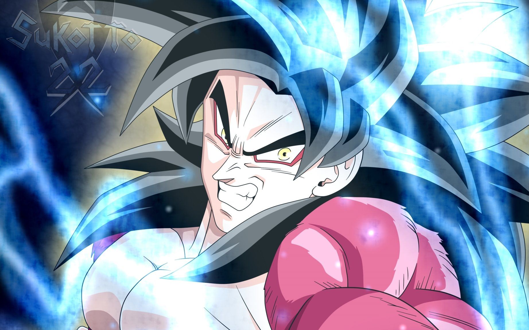 活动作品黑悟空变身超3实力比超3悟空还厉害无奈下悟空展现所有实力