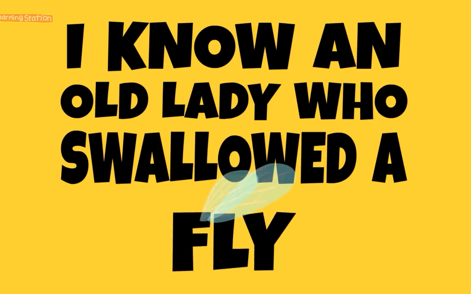 [图]英文儿歌故事 老奶奶吞了只苍蝇 I Know an Old Lady Who Swallowed a Fly （The Learning Station）