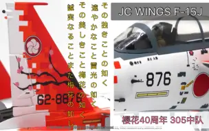 Download Video: JC WINGS 日本自卫队 F-15J 战斗机模型  樱花40周年 305中队