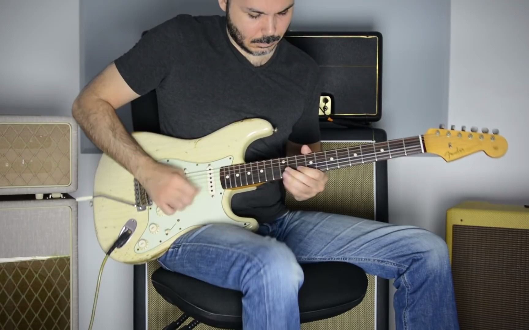 电吉他翻弹迈克尔杰克逊billiejean