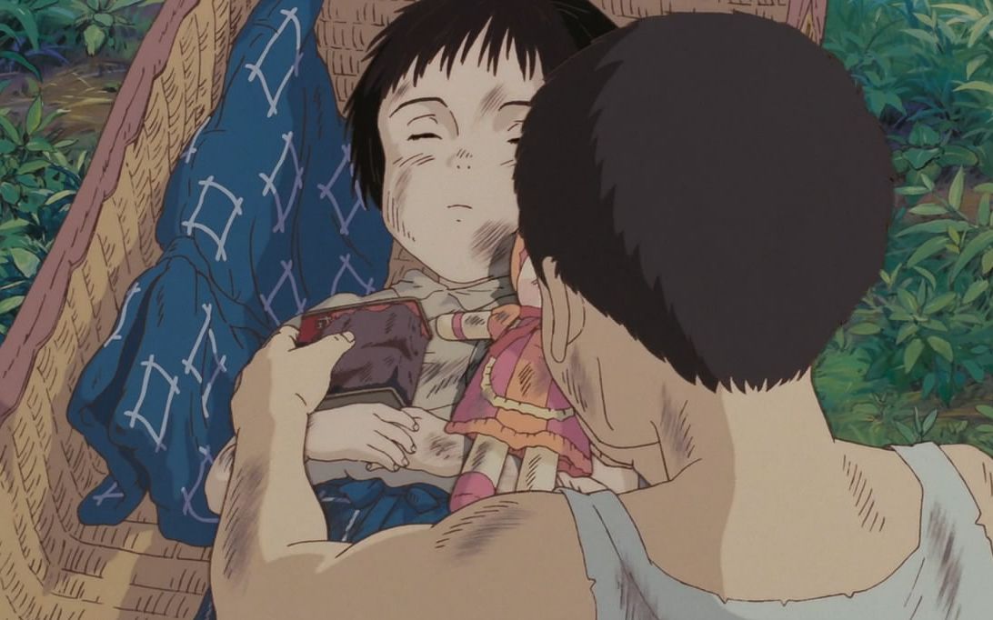 伤感动画萤火虫之墓兄妹俩寄人篱下女孩被活活饿死