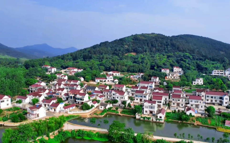 航拍最美家乡#大美当涂#美丽乡村#桃花村詹村美景_哔哩哔哩_biliblii