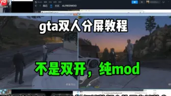 Download Video: 【gtaol】想一台电脑双人gta？双人分屏mod分享！！！