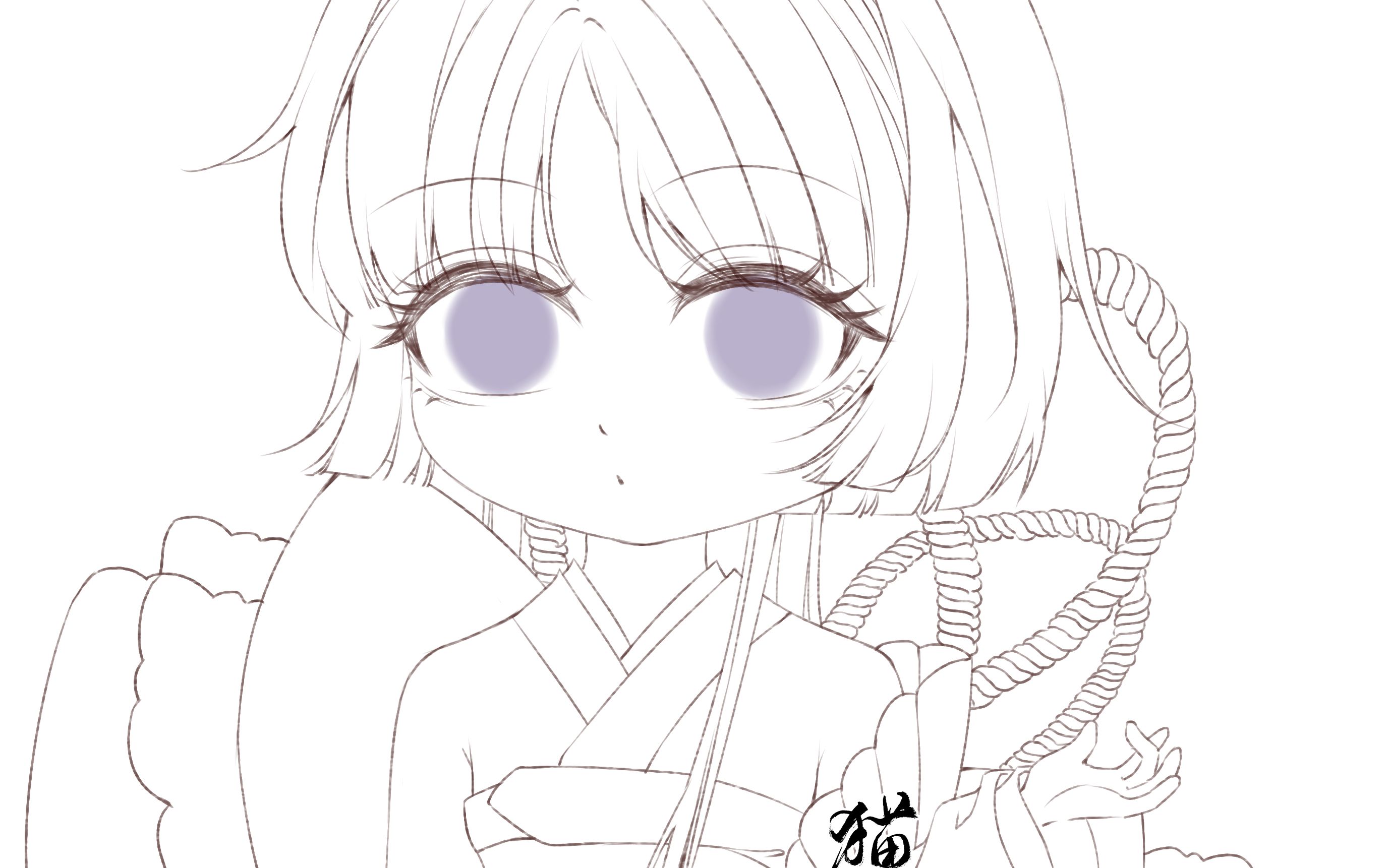 【板绘勾线】双笙人设q版头像赠图_哔哩哔哩 (゜-゜)つロ 干杯~-bili