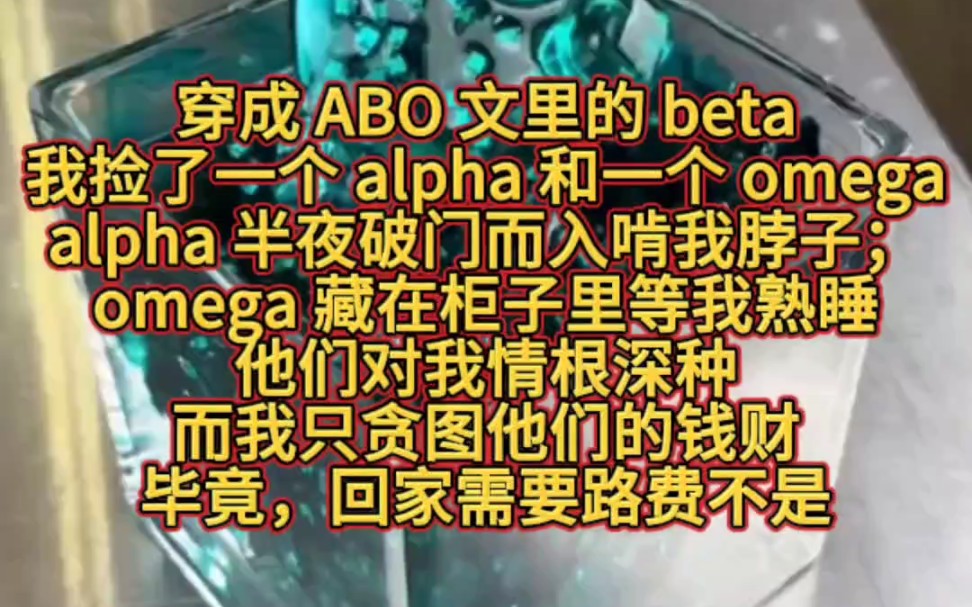 穿成 ABO 文里的 beta.我捡了一个 alpha 和一个 omega.alpha 半夜破门而入啃我脖子;omega 藏在柜子里等我熟睡.哔哩哔哩bilibili