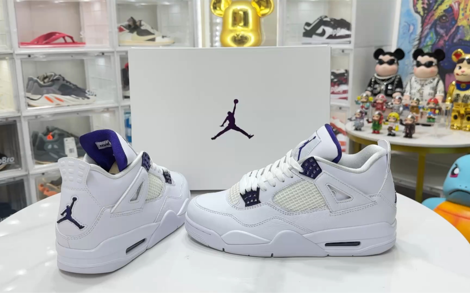 【权威实拍】aj4 retro purple metallic 白紫