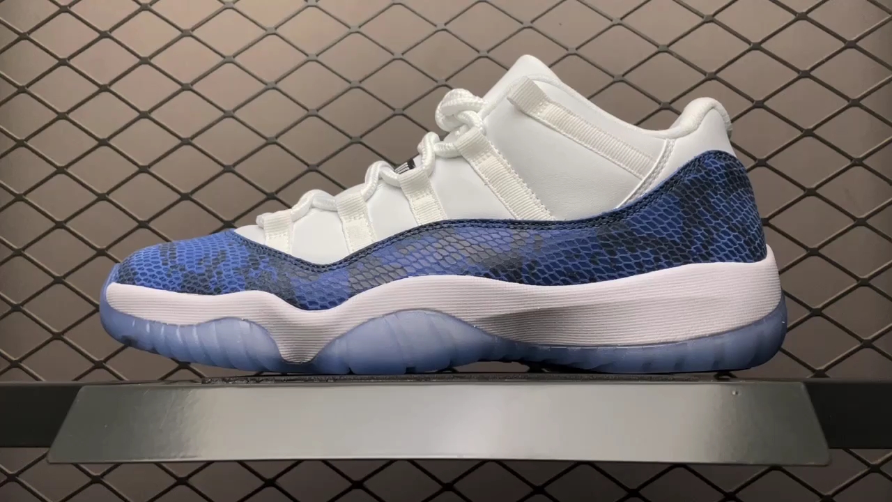 【大山制造】aj11乔11 男子文化篮球鞋 蓝蛇纹 cd6846-102