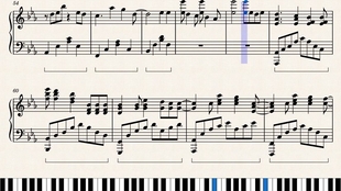 钢琴版 威神v 天空海 Horizon