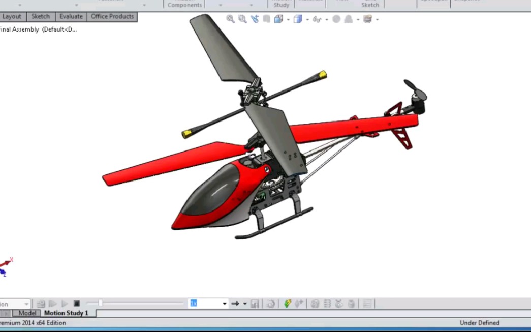 solidworks直升机模型设计哔哩哔哩bilibili