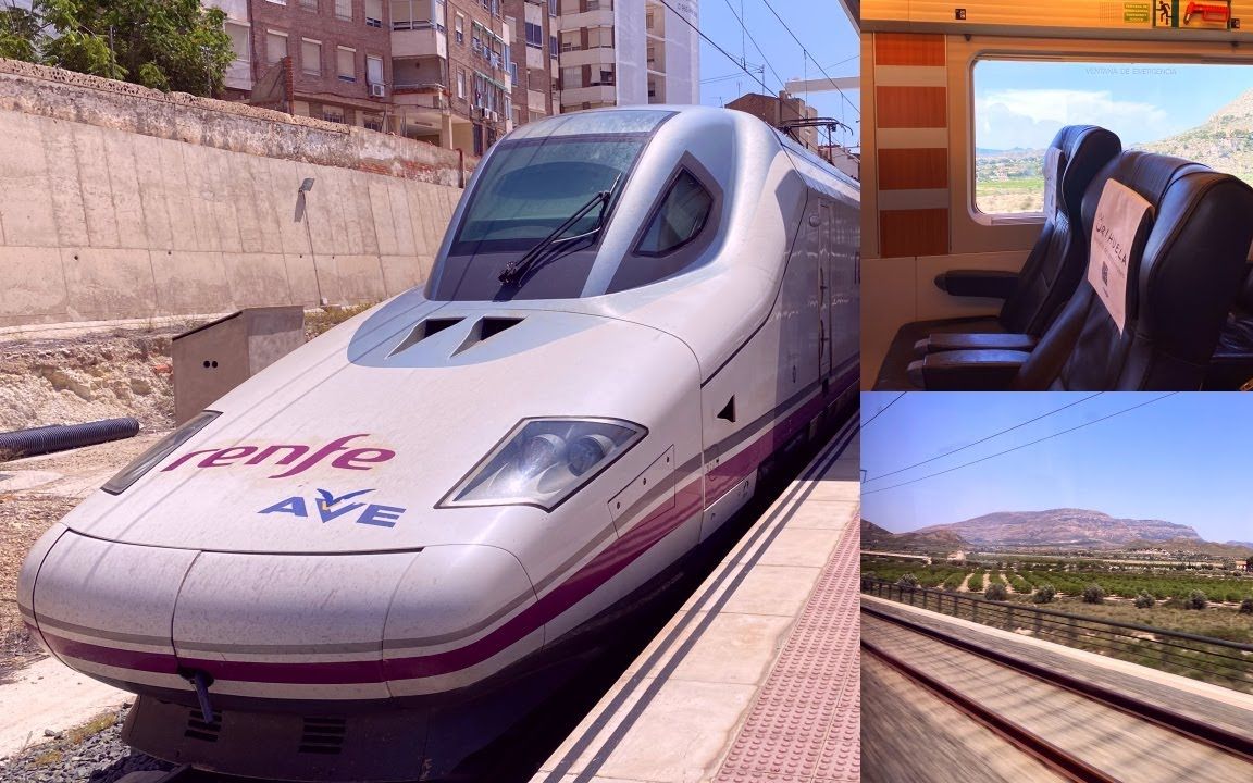 [图]【西班牙高铁】Alicante - Madrid-Atocha aboard Talgo AVE S-112 Train