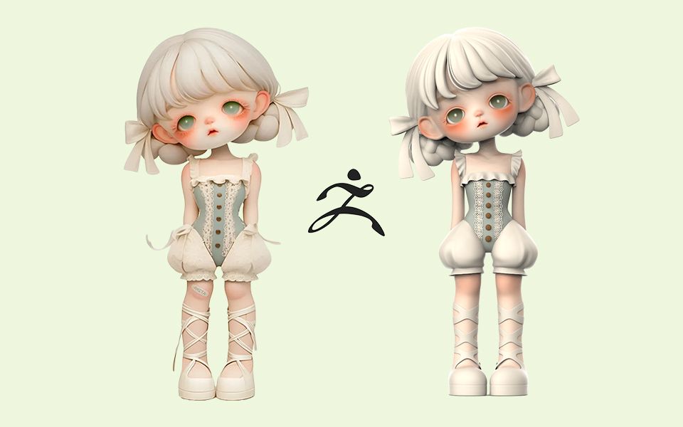 【zbrush雕刻】超简单的q版手办案例讲解,适合小白必门卡通手办模型