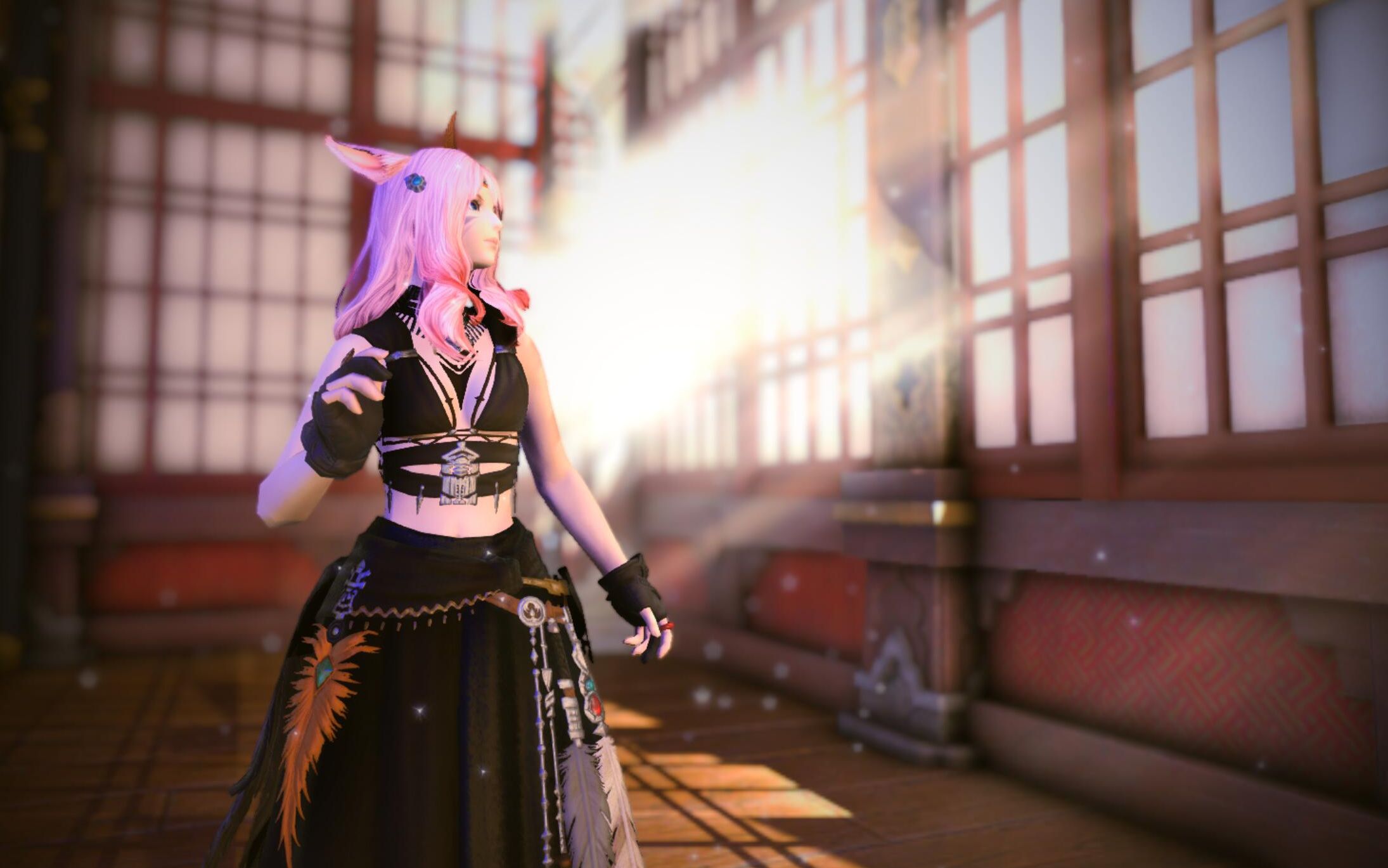 【ff14】白银乡m-不封层-和风装修(部队房,浴池)