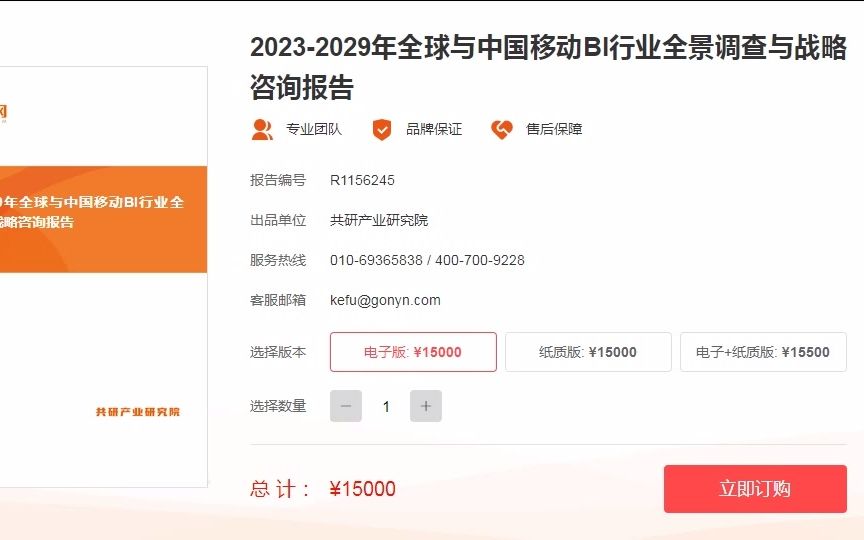 20232029年全球与中国移动BI行业全景调查与战略咨询报告哔哩哔哩bilibili