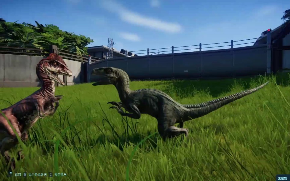 侏罗纪世界进化恐爪龙vs迅猛龙侏罗纪斗兽场系列