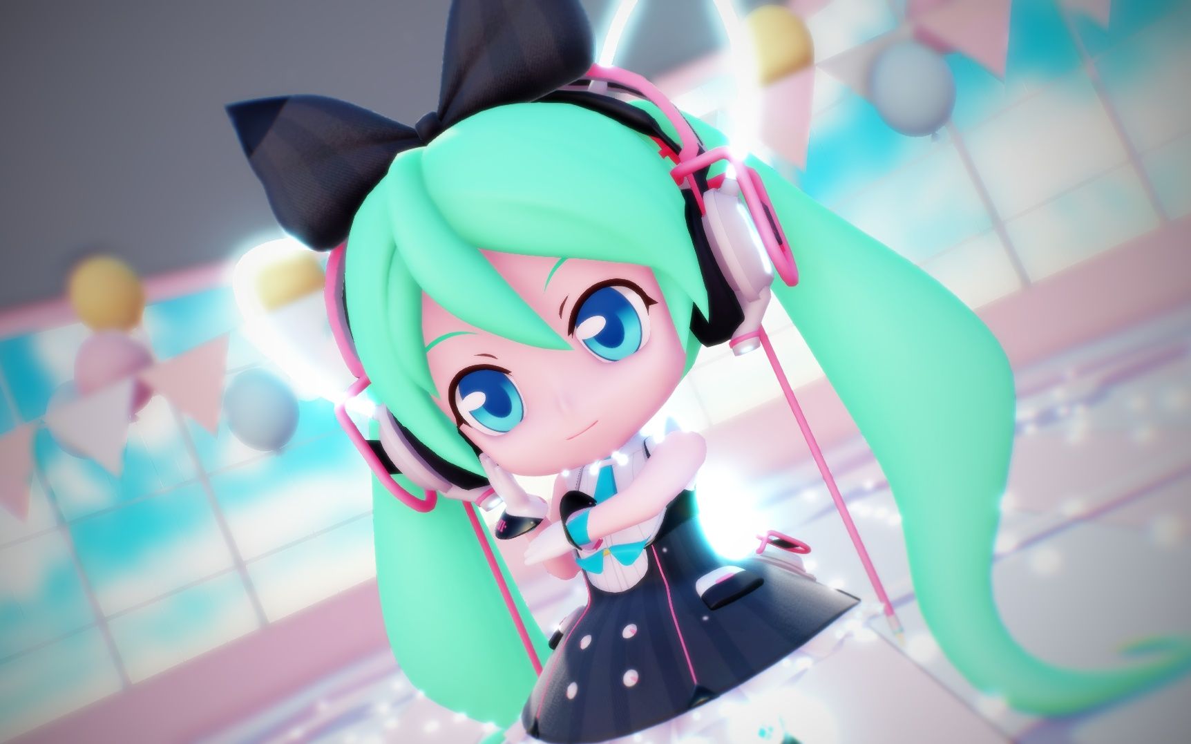 mmd小初音打开了猫耳开关萌出血